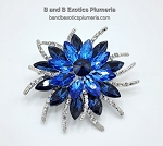 GORGEOUS JEWELED FLOWER PIN P499